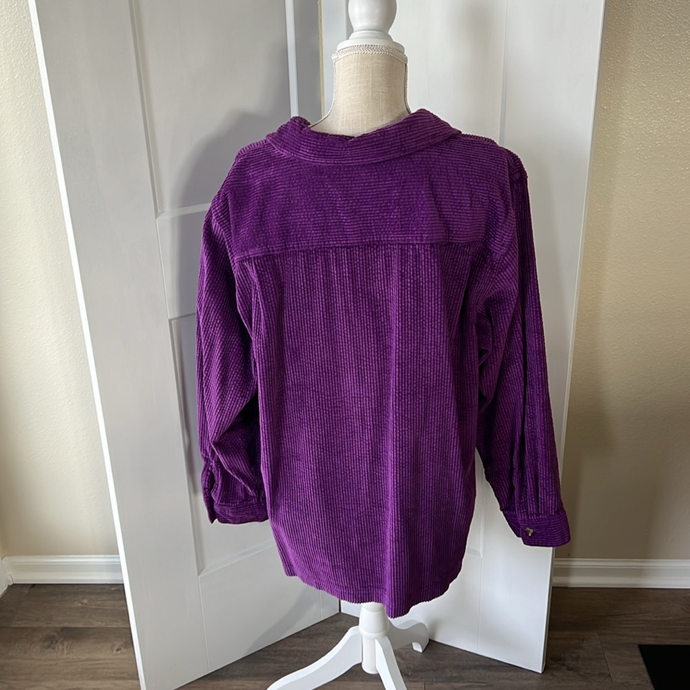 L.L.Bean Purple Shacket - Picture 4 of 6
